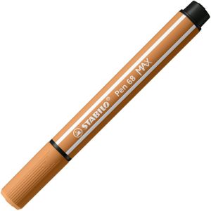 5 x Stabilo Fasermaler Pen 68 Max Keilspitze ocker dunkel