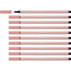Viltstift stabilo pen 68/28 m donkerblush | 10 stuks
