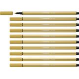 Premium viltstift - STABILO Pen 68-10 stuks - khaki