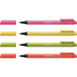 STABILO pointMax Pastel  - Hardtip Fineliner - Set Met 4 Stuks