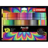 STABILO Pen 68 - Premium Viltstift - ARTY Set - Met 65 Kleuren