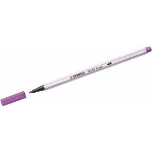10 x Stabilo Premium-Filzstift mit Pinselspitze Pen 68 brush pflaume