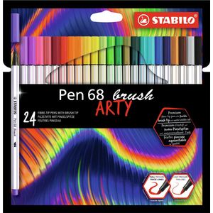 STABILO Pen 68 Brush - Premium Brush Viltstift - Met Flexibele Penseelpunt