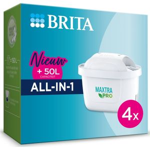 Brita filterpatronen MAXTRA PRO - 4 Stuks - Filtert PFAS, Kalk en Chloor - Waterfilter
