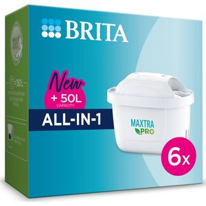 Brita filterpatronen MAXTRA PRO 6 Stuks Filtert PFAS, Kalk en Chloor Waterfilter