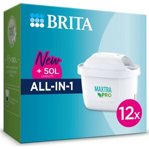 Brita filterpatronen MAXTRA PRO 12 Stuks Filtert PFAS, Kalk en Chloor Waterfilter