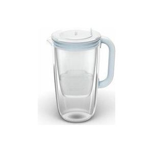 BRITA Glazen waterfilterkan licht blauw (2,5L) incl. 1x MAXTRA PRO ALL-IN-1 filter - Premium glazen design kan met handig vuldeksel & vervangingsindicator, vermindert kalk