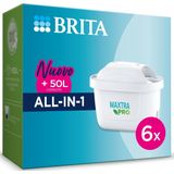Maxtra Pro - Filter de Leitungswasser All-in-1, Packung de 6 Filter, reduziert el Chlor, Kalk und el pfas, kompatibel mit Krug de Wasserfilterung