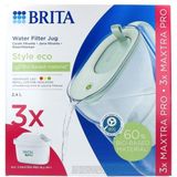 Brita Waterfilterbundel cool powder green + 3 filters  1 Stuks