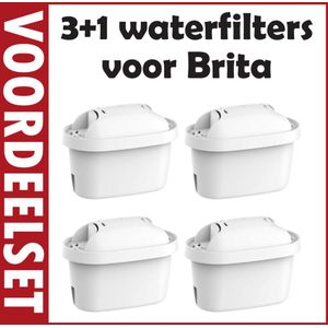 VOORDEELSET 3+1 gratis ECCELLENTE Max+ waterfilters compatibel met Brita Maxtra filterpatronen / 100482