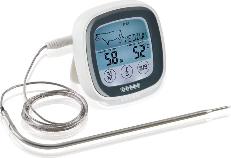 Leifheit - Digitale Vlees- en BBQ-Thermometer - Hittebestendig - 100 cm Kabel