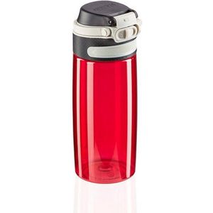 Leifheit 3263 Flip Tritan Drinkfles 550 ml Rood
