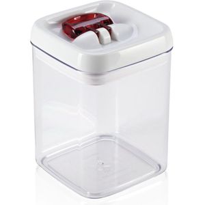 Leifheit fresh & easy voorraaddoos vierkant - 1,6 liter - wit