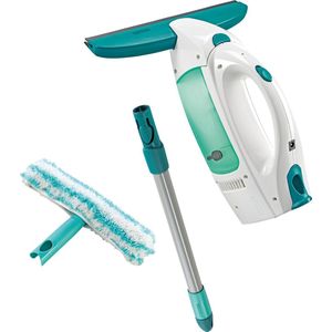 Leifheit Dry & Clean - raamzuiger met steel (43 cm) en inwasser - click system