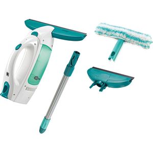 Leifheit Dry & Clean Ruitenreiniger met Steel (43 Cm - Inwasser en Smalle Zuigmond (17 Cm) Click System