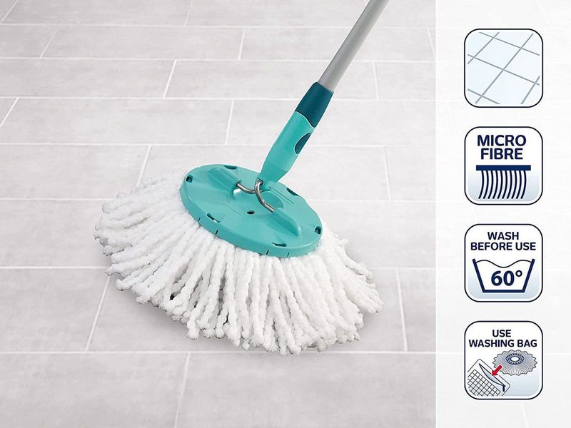 Leifheit - Clean Twist Disc - Dweilmop - Microvezel - Set van 2