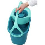Leifheit - Clean Twist Disc Mop Ergo - Dweil Set Compleet Systeem - Met Wieltjes