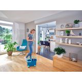 Leifheit - Clean Twist Disc Mop Ergo - Dweil Set Compleet Systeem - Met Wieltjes