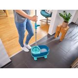 Leifheit - Clean Twist Disc Mop Ergo - Dweil Set Compleet Systeem - Met Wieltjes