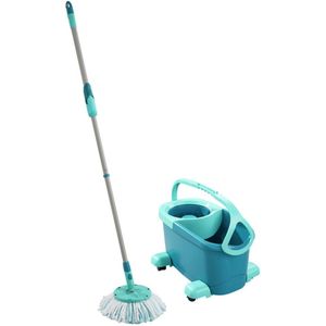 Leifheit - Clean Twist Disc Mop Ergo - Dweil Set Compleet Systeem - Met Wieltjes