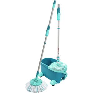 Leifheit Clean Twist Disc Mop Ergo - Dweil set compleet systeem met wieltjes - 6 liter