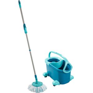Leifheit Clean Twist Disc Mop Ergo - Dweil set compleet systeem met wieltjes - 6 liter