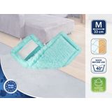 Leifheit Clean Twist M Ergo en Power Clean - vloerwisser overtrek - klittenband - 33 cm - Static Plus