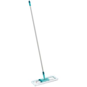 Leifheit Profi vloerwisser XL Micro Duo - aluminiumsteel 140 cm - 42 cm wisbreedte - 360° draaibare scharnier - Click System