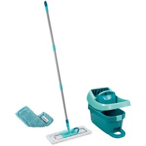 Profi Vloerdoekpers Set met Wieltjes - Inclusief Vloerwisser en Stofdoek