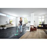 Leifheit Picobello vloerwisser M Micro Duo met steel - 33 cm wisbreedte - turqouise - grijs