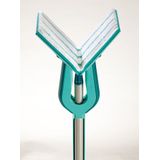 Leifheit Picobello vloerwisser M Micro Duo met steel - 33 cm wisbreedte - turqouise - grijs