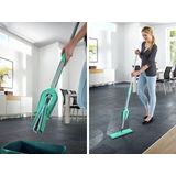 Leifheit Picobello vloerwisser M Micro Duo met steel - 33 cm wisbreedte - turqouise - grijs