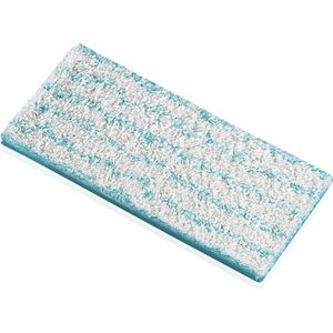 Leifheit Picobello S dweildoek Cotton Plus - voor stenen vloeren - 27 cm wisbreedte - turquoise - wit