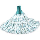 Leifheit Classic mop set complete set - incl. emmer 12 liter - turqouise - grijs