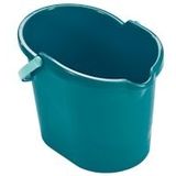 Leifheit Classic mop set complete set - incl. emmer 12 liter - turqouise - grijs