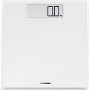 Soehnle personenweegschaal digitaal Style Sense Safe 100 - wit - tot 180 kg - incl. batterijen