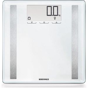 Soehnle personenweegschaal digitaal shape sense control 200 - 8 personen - wit - tot 180 kg - incl. batterijen