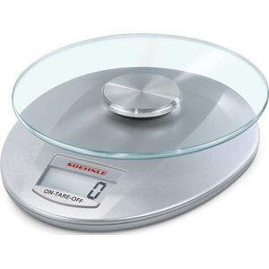 Soehnle keukenweegschaal Roma - digitaal - 1 gram nauwkeurig - tot 5 kg - zilver