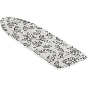 Leifheit strijkplankhoes Perfect Steam Air Board Express S/M - 125 x 40 cm strijkvlak - 3 mm dikke molton - zwart - wit