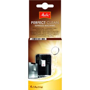 Melitta Perfect Clean Espresso Tabs 4 x 1,8 gr. - Reinigingstablet Wit