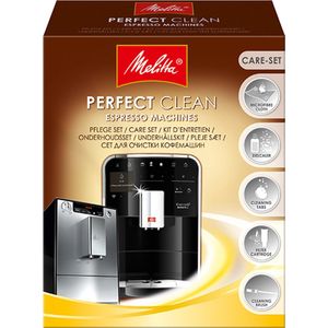 4x Melitta Perfect Clean Onderhoudsset Ontkalker + Reinigingstabletten + Waterfilter