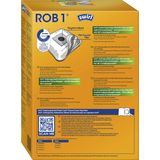 Swirl ROB 1 MicroPor Plus stofzuigerzakken voor iRobot Clean Base zuigrobot-afzuigstations | anti-allergeenfilter | duurzaam hoog zuigvermogen | 4-pack
