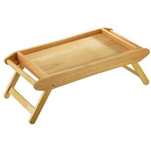 Zassenhaus 50554 bed-/serveertafel, 69 x 35 cm, licht rubberhout