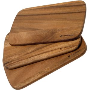 Zassenhaus Set van 2 Ontbijtplanken - Acaciahout - 22 x 15 cm