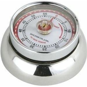 Magnetische kookwekker - zilver chroom - retro-collection - Zassenhaus
