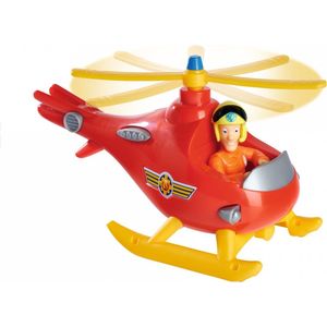 Simba - Brandweerman Sam Wallaby - Kinderversie - Met Tom Thomas Figuur - Helikopter 17 cm