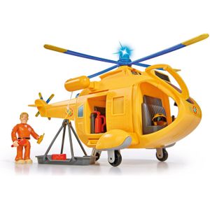 SIMBA 109251002 – Brandweerman Sam Helikopter Wallaby Ii, Met Tom Thomas Figuur, Met Licht En Origineel Geluid, Met Draaibare Rotor En Lier Lier 6 Zitplaatsen, 34 Cm, Voor Kinderen Vanaf 3 Jaar,39 x 18 x 20 cm; 691 gram