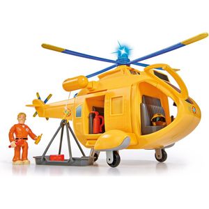 SIMBA - Brandweerman Sam Helikopter Wallaby Ii - Speelgoed - Met Tom Thomas Figuur - Licht En Geluid