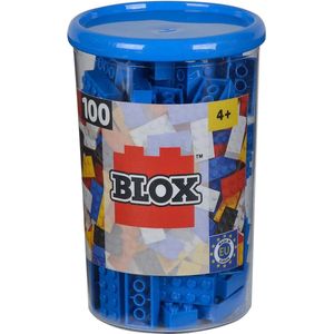 Simba - 104118906 – bouwstenenset – blok 8-100 stuks – blauw