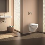 Wandtoilet Sanindusa Plus 6 cm Verhoogd Rimless Keramiek Incl. Soft Close Zitting Wit Sanindusa